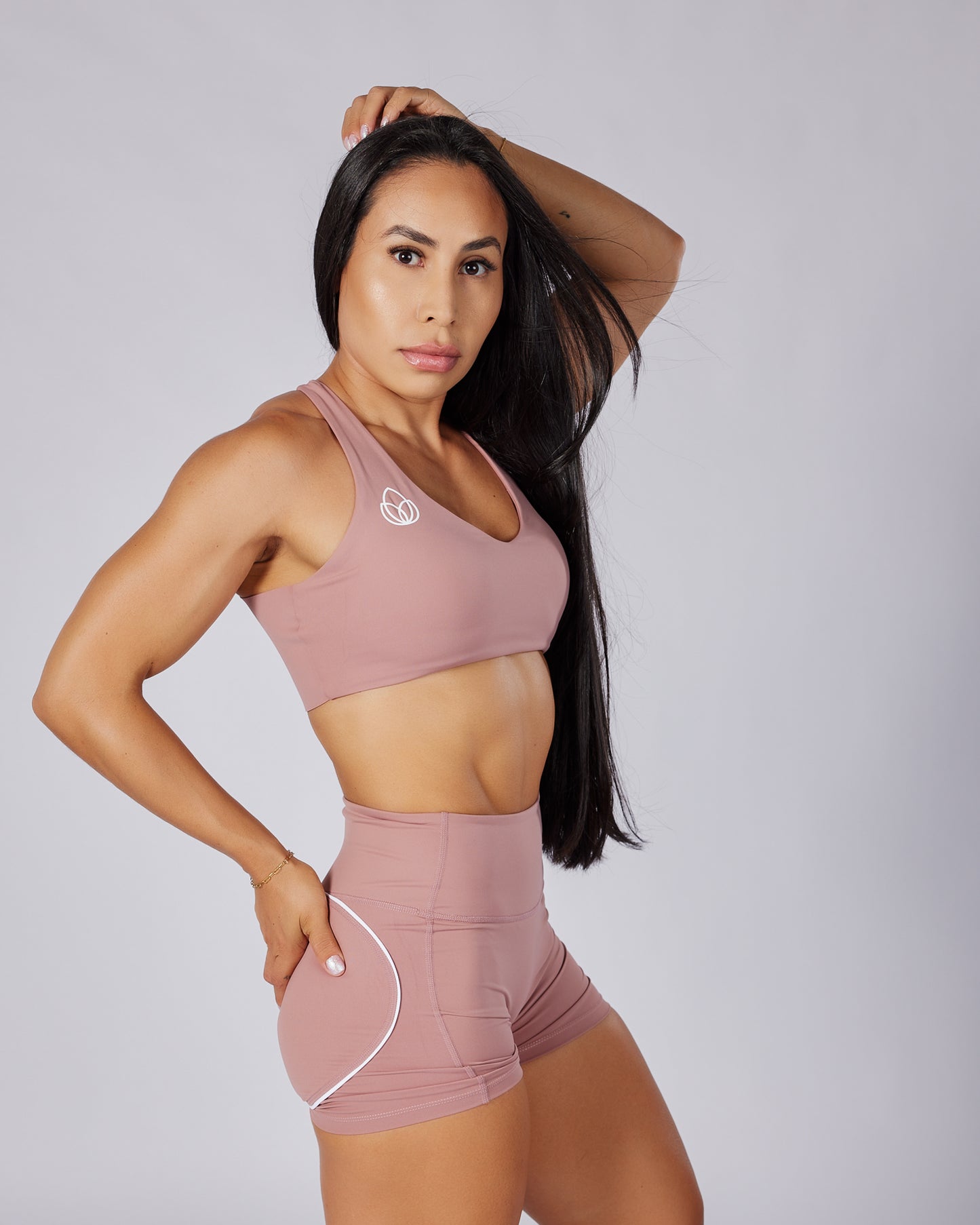 Corazón invertido moka short🤎