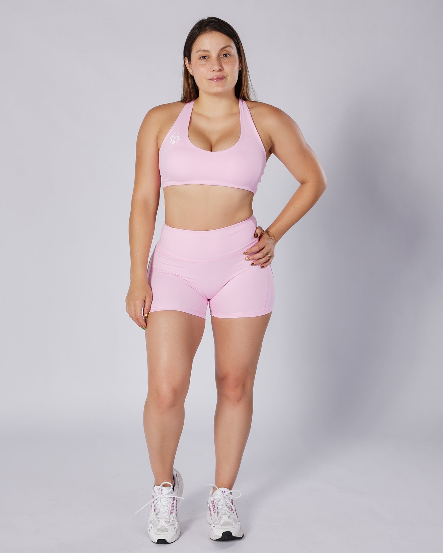 Corazón invertido rosa pastel top💗