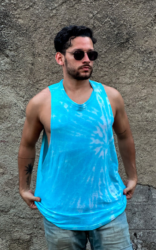 Men Tie Dye sin mangas ✂️