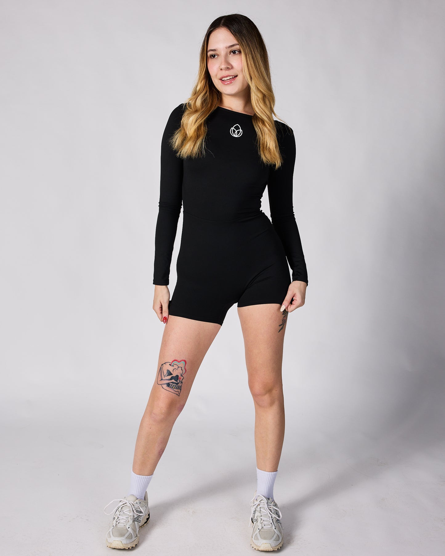 Enterizo manga larga | short 🖤